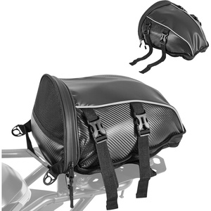 image:imageVEVOR Motorcycle Top Case 45L Universal Aluminum Alloy Motorbike Tail Box with Leather Lining 45L Waterproof Detachable Motorcycle Top Box with Lock amp Back Cushion Fit for 99 of Motorcycle Frames10L