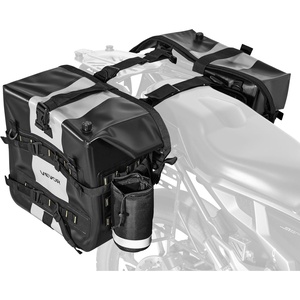 image:imageVEVOR Motorcycle Top Case 45L Universal Aluminum Alloy Motorbike Tail Box with Leather Lining 45L Waterproof Detachable Motorcycle Top Box with Lock amp Back Cushion Fit for 99 of Motorcycle Frames56 L