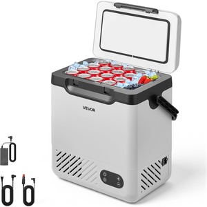 image:imageVEVOR Portable Car Refrigerator 12 Volt Car Refrigerator Fridge 58 L  615 QT Dual Zone Portable Freezer 468 Adjustable Temperature Compressor Cooler for Home Outdoor Camping RV Car1268QT