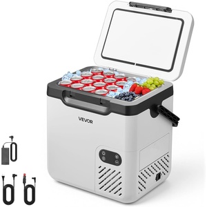 image:imageVEVOR Portable Car Refrigerator 12 Volt Car Refrigerator Fridge 58 L  615 QT Dual Zone Portable Freezer 468 Adjustable Temperature Compressor Cooler for Home Outdoor Camping RV Car19QT