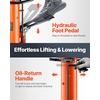 image:imageVEVOR Adjustable Floor Transmission Jack 2200 lbs1T Low Profile Hydraulic Transmission Telescoping HeavyDuty Lift Jack 728276 in Lifting Height 360 Swivel Front Wheels1322 lbs