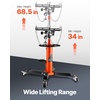 image:imageVEVOR Adjustable Floor Transmission Jack 2200 lbs1T Low Profile Hydraulic Transmission Telescoping HeavyDuty Lift Jack 728276 in Lifting Height 360 Swivel Front Wheels1322 lbs