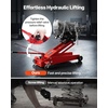 image:imageVEVOR Adjustable Floor Transmission Jack 2200 lbs1T Low Profile Hydraulic Transmission Telescoping HeavyDuty Lift Jack 728276 in Lifting Height 360 Swivel Front Wheels1000 lbs