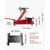 image:imageVEVOR Adjustable Floor Transmission Jack 2200 lbs1T Low Profile Hydraulic Transmission Telescoping HeavyDuty Lift Jack 728276 in Lifting Height 360 Swivel Front Wheels2200 lbs