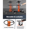 image:imageVEVOR Adjustable Floor Transmission Jack 2200 lbs1T Low Profile Hydraulic Transmission Telescoping HeavyDuty Lift Jack 728276 in Lifting Height 360 Swivel Front Wheels1322 lbs