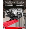 image:imageVEVOR Adjustable Floor Transmission Jack 2200 lbs1T Low Profile Hydraulic Transmission Telescoping HeavyDuty Lift Jack 728276 in Lifting Height 360 Swivel Front Wheels2200 lbs