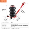 image:imageVEVOR Air Jack 3 Ton6600 lbs Triple Bag Air Jack Airbag Jack with Six Steel Pipes Lift up to 177 inch450 mm 35 s Fast Lifting Pneumatic Jack with Long Handles for Cars Repair Red3T adjustable Handle