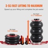 image:imageVEVOR Air Jack 3 Ton6600 lbs Triple Bag Air Jack Airbag Jack with Six Steel Pipes Lift up to 177 inch450 mm 35 s Fast Lifting Pneumatic Jack with Long Handles for Cars Repair Red3T long Handle