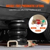image:imageVEVOR Air Jack 3 Ton6600 lbs Triple Bag Air Jack Airbag Jack with Six Steel Pipes Lift up to 177 inch450 mm 35 s Fast Lifting Pneumatic Jack with Side Handles for Car Garage Repairshort Handle
