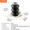 image:imageVEVOR Air Jack 3 Ton6600 lbs Triple Bag Air Jack Airbag Jack with Six Steel Pipes Lift up to 177 inch450 mm 35 s Fast Lifting Pneumatic Jack with Side Handles for Car Garage Repairshort Handle