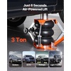 image:imageVEVOR Air Jack 3 Ton6600 lbs Triple Bag Air Jack Airbag Jack with Six Steel Pipes Lift up to 177 inch450 mm 35 s Fast Lifting Pneumatic Jack with Side Handles for Car Garage RepairAdjust Handle  Support Rod