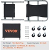 image:imageVEVOR Foldable Z Garage Creeper 40 in 450 lbs Load Capacity Rolling Folding Mechanic Creeper Stool with 6 Universal Wheels Padded Seat Steel Frame Lay Down or Sit Chair for Garage Shop or HomeBlack