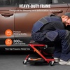 image:imageVEVOR Foldable Z Garage Creeper 40 in 450 lbs Load Capacity Rolling Folding Mechanic Creeper Stool with 6 Universal Wheels Padded Seat Steel Frame Lay Down or Sit Chair for Garage Shop or HomeRed
