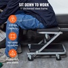 image:imageVEVOR Foldable Z Garage Creeper 40 in 450 lbs Load Capacity Rolling Folding Mechanic Creeper Stool with 6 Universal Wheels Padded Seat Steel Frame Lay Down or Sit Chair for Garage Shop or HomeBlack
