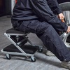 image:imageVEVOR Foldable Z Garage Creeper 40 in 450 lbs Load Capacity Rolling Folding Mechanic Creeper Stool with 6 Universal Wheels Padded Seat Steel Frame Lay Down or Sit Chair for Garage Shop or HomeBlack