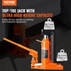 image:imageVEVOR Hydraulic Toe Jack 10 Ton Lift 20 Ton Capacity 1275 in Toe Height 126189 in Top Height Air Hydraulic Claw Jack for Machinery1020 ton