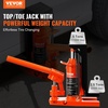 image:imageVEVOR Hydraulic Toe Jack 10 Ton Lift 20 Ton Capacity 1275 in Toe Height 126189 in Top Height Air Hydraulic Claw Jack for Machinery255 ton