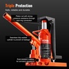 image:imageVEVOR Hydraulic Toe Jack 10 Ton Lift 20 Ton Capacity 1275 in Toe Height 126189 in Top Height Air Hydraulic Claw Jack for Machinery255 ton