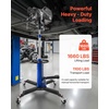 image:imageVEVOR Hydraulic Transmission Jack 1660 lbs Capacity Hydraulic Telescopic Transmission Jack 346693 in High Lifting Height 2Stage Floor Jack Stand with Foot Pedal 360 Swivel Wheel BluesingleStage 1660 LBS
