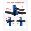 image:imageVEVOR Hydraulic Transmission Jack 1660 lbs Capacity Hydraulic Telescopic Transmission Jack 346693 in High Lifting Height 2Stage Floor Jack Stand with Foot Pedal 360 Swivel Wheel BluesingleStage 1660 LBS