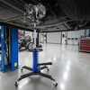 image:imageVEVOR Hydraulic Transmission Jack 1660 lbs Capacity Hydraulic Telescopic Transmission Jack 346693 in High Lifting Height 2Stage Floor Jack Stand with Foot Pedal 360 Swivel Wheel BluesingleStage 1660 LBS