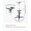 image:imageVEVOR Hydraulic Transmission Jack 1660 lbs Capacity Hydraulic Telescopic Transmission Jack 346693 in High Lifting Height 2Stage Floor Jack Stand with Foot Pedal 360 Swivel Wheel Blue2Stage 1322 LBS