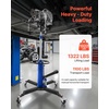image:imageVEVOR Hydraulic Transmission Jack 1660 lbs Capacity Hydraulic Telescopic Transmission Jack 346693 in High Lifting Height 2Stage Floor Jack Stand with Foot Pedal 360 Swivel Wheel Blue2Stage 1322 LBS
