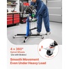 image:imageVEVOR Hydraulic Transmission Jack 1660 lbs Capacity Hydraulic Telescopic Transmission Jack 346693 in High Lifting Height 2Stage Floor Jack Stand with Foot Pedal 360 Swivel Wheel BluesingleStage 1660 LBS