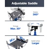 image:imageVEVOR Hydraulic Transmission Jack 1660 lbs Capacity Hydraulic Telescopic Transmission Jack 346693 in High Lifting Height 2Stage Floor Jack Stand with Foot Pedal 360 Swivel Wheel BluesingleStage 1100lb
