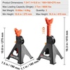 image:imageVEVOR Jack Stands 3 Ton 6000 lbs Capacity Car Jack Stands 108163 inch Adjustable Height for lifting SUV Pickup Truck Car and UTVATV Red 1 Pair3T Single Locking