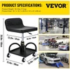 image:imageVEVOR Mobile Rolling Seat 300LBS Capacity 157 to 205 Adjustable Height Mechanic Rolling Stool with Swivel Wheels and Tool Tray for Workshop Auto Repair Shop Black
