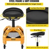 image:imageVEVOR Rolling Garage Stool 300LBS Capacity Adjustable Height from 24 in to 287 in Mechanic Seat with 360degree Swivel Wheels and Tool Tray for Workshop Auto Repair Shop YellowRolling Garage Stool