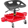 image:imageVEVOR Rolling Garage Stool 300LBS Capacity Adjustable Height from 24 in to 287 in Mechanic Seat with 360degree Swivel Wheels and Tool Tray for Workshop Auto Repair Shop YellowRed