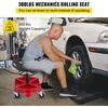image:imageVEVOR Rolling Garage Stool 300LBS Capacity Adjustable Height from 24 in to 287 in Mechanic Seat with 360degree Swivel Wheels and Tool Tray for Workshop Auto Repair Shop YellowRed