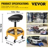 image:imageVEVOR Rolling Garage Stool 300LBS Capacity Adjustable Height from 24 in to 287 in Mechanic Seat with 360degree Swivel Wheels and Tool Tray for Workshop Auto Repair Shop YellowRolling Garage Stool