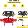 image:imageVEVOR Rolling Garage Stool 300LBS Capacity Adjustable Height from 24 in to 287 in Mechanic Seat with 360degree Swivel Wheels and Tool Tray for Workshop Auto Repair Shop YellowRed