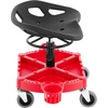 image:imageVEVOR Rolling Garage Stool 300LBS Capacity Adjustable Height from 24 in to 287 in Mechanic Seat with 360degree Swivel Wheels and Tool Tray for Workshop Auto Repair Shop YellowRed