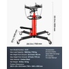 image:imageVEVOR Transmission Jack075 Ton1660 lbs Capacity Hydraulic Telescopic Transmission Jack 2Stage Floor Jack Stand with Foot Pedal 360 Swivel Wheel GarageShop Lift Hoist Red1660LBS