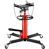 image:imageVEVOR Transmission Jack075 Ton1660 lbs Capacity Hydraulic Telescopic Transmission Jack 2Stage Floor Jack Stand with Foot Pedal 360 Swivel Wheel GarageShop Lift Hoist Red1660LBS