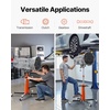 image:imageVEVOR Transmission Jack12Ton1100lbs Capacity Hydraulic Telescopic Transmission Jack 2Stage with Foot Pedal 360 Swivel Wheel GarageShop Lift Hoist Orange