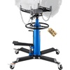 image:imageVEVOR Hydraulic Transmission Jack 1660 lbs Capacity Hydraulic Telescopic Transmission Jack 346693 in High Lifting Height 2Stage Floor Jack Stand with Foot Pedal 360 Swivel Wheel BluesingleStage 1100lb