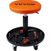 image:imageVEVOR Mechanic Stool 250 LBS Rolling Pneumatic Creeper GarageShop Seat Adjustable Height 1622 inch in Padded Rolling Workshop Stool with Tool Tray for Garage Shop Auto Repair BlackOrange
