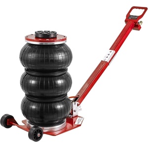 image:imageVEVOR Air Jack 3 Ton6600 lbs Triple Bag Air Jack Airbag Jack with Six Steel Pipes Lift up to 177 inch450 mm 35 s Fast Lifting Pneumatic Jack with Long Handles for Cars Repair Red3T adjustable Handle