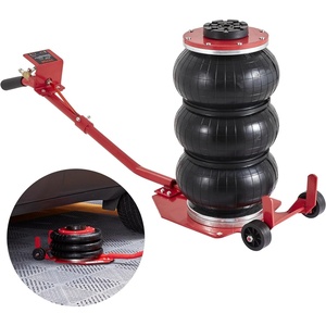image:imageVEVOR Air Jack 3 Ton6600 lbs Triple Bag Air Jack Airbag Jack with Six Steel Pipes Lift up to 177 inch450 mm 35 s Fast Lifting Pneumatic Jack with Long Handles for Cars Repair Red3T long Handle