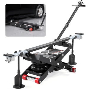 image:imageVEVOR Air Portable Car Lift 6613 lbs3 Ton Capacity 217 inch Max Height Adjustable Portable Air Car Lift with Airbag Support Stands Wheel Chocks Rubber Pads HeavyDuty for Sedan SUV Pickup