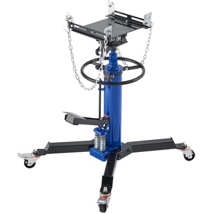 image:imageVEVOR Hydraulic Transmission Jack 1660 lbs Capacity Hydraulic Telescopic Transmission Jack 346693 in High Lifting Height 2Stage Floor Jack Stand with Foot Pedal 360 Swivel Wheel Blue2Stage 1322 LBS