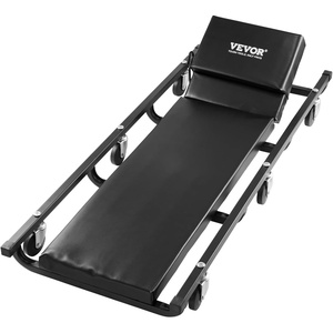 image:imageVEVOR Mechanic Garage Creeper 40Inch 300 lbs Capacity Automotive Rolling Creeper with 6 Casters Adjustable Cushioned Headrest Heavy Duty Steel Frame Low Profile for Garages Repair Shops and DIY40 inch