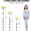 image:imageVEVOR Car Wash Brush 62Inch Extendable Car Washing Brush with Long Handle Soft Chenille Fiber Car Wash Mop Mitt 180 Rotatable Car Cleaning Brush with 1 Replacement Mop for Car RV Window FloorSoft PVC Bristle head