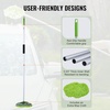 image:imageVEVOR Car Wash Brush 62Inch Extendable Car Washing Brush with Long Handle Soft Chenille Fiber Car Wash Mop Mitt 180 Rotatable Car Cleaning Brush with 1 Replacement Mop for Car RV Window FloorSoft Chenille Fiber head