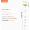 image:imageVEVOR Car Wash Brush 62Inch Extendable Car Washing Brush with Long Handle Soft Chenille Fiber Car Wash Mop Mitt 180 Rotatable Car Cleaning Brush with 1 Replacement Mop for Car RV Window FloorSoft PVC Bristle head